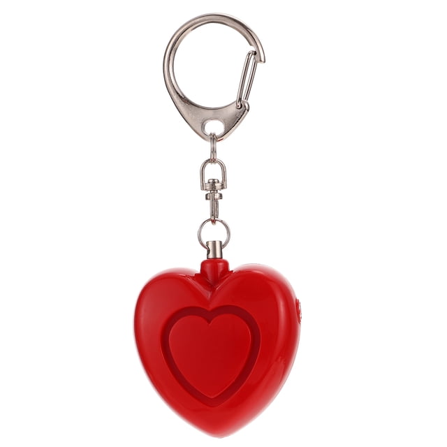 Alarma personal de sonido seguro en forma de corazón de seguridad personal de seguridad personal con luces