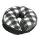 thumbnail image 4 of Collar protector inflable para mascotas Collar de cuello de seguridad de recuperación ajustable después de la cirugíaCQLQ03 Rejilla blanca y negra con correa de gancho y bucle L, 4 of 5