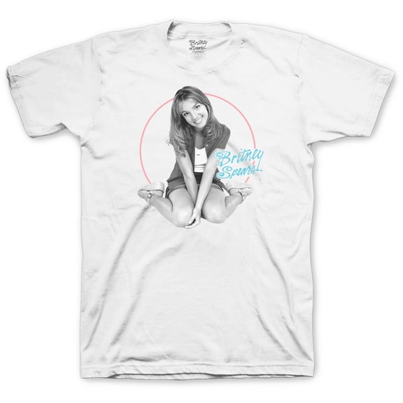 Men's Britney Spears Classic Circle Slim Fit T-shirt Small White