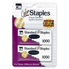 Color Staples 2,000/Pkg-Assorted