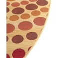 thumbnail image 3 of Unique Loom Outdoor Modern Collection Area Rug - Spark (5' 3" x 8' Oval Beige/Burgundy), 3 of 8