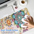thumbnail image 4 of Long Mouse Pads for Desk,Pioneer Flower Floral Print Pattern Desk Mats on Top Of Desks, Desk Mouse Pad Extra Large with 3mm Non-Slip Base and Stitched Edge for Gaming,Office,Work,Home 35.4"x15.7", 4 of 6