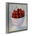 thumbnail image 4 of Stupell Industries Cherries in Ornate Bowl Food & Beverage Painting Gray Floater Framed Canvas Art Print Wall Art, 25 x 25, 4 of 10
