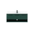 thumbnail image 4 of 48 inch single bathroom vanity in green with backsplash, 4 of 9