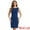Dark Blue, variant on Sleeveless Sheath Dress Boat Neck Casual Office Dresses XS Black