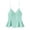 *Green, variant on ClodeEU Women's Pleated Spaghetti Strap Tank Top, Casual Solid Color Sleeveless Blouse for Summer Black,Womens Plus M