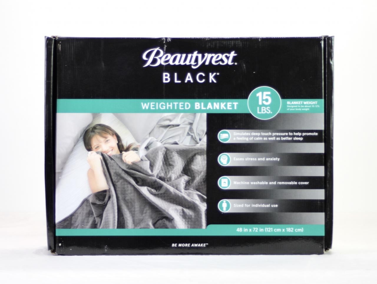 Beautyrest Black Weighted Blanket, 48"x 72" Grey, 15lb | Walmart Canada