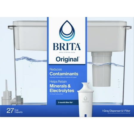 Light damage.  Brita Extra Large Ultramax 27 Cup Grey Filtered Water Dispenser with 1 Standard Filter
