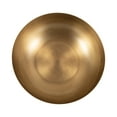 thumbnail image 5 of Kate and Laurel Rooks Ribbed Decorative Metal Bowl, 12 Inch Diameter, Brass, Modern Raised Fruit Bowl for Kitchen Counter or Use as a Key Bowl for an Entryway Table, 5 of 9