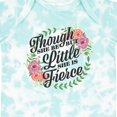 thumbnail image 4 of Inktastic Though She Be but Little She is Fierce with Flower Circle Illustration Girls Baby Bodysuit, 4 of 5