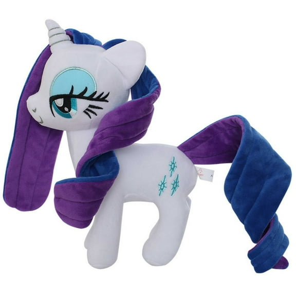 12-Inch Little Pony Rarity Stuffed Animal Plush Toy, Cuddly Cartoon Collection Gift for Fans