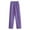 Purple, variant on Fozruso Girls Uniform Wide Leg Pants Girls Straight Leg Fleece Pants Winter Warm Thickened Casual Trousers For Toddler Big Kids Outerwear Narrow Fit Ankle Bottoms Sizes 5-6 Years
