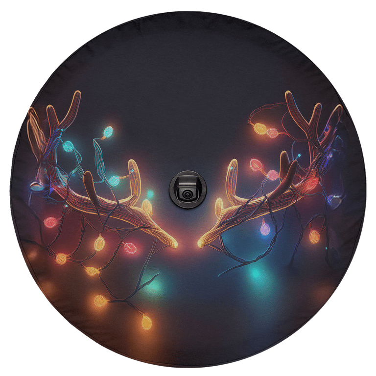 Christmas Tire Covers Camera Hole