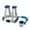 Blue, variant on LPSSTORE Anti Lost Kids Walking Leash Backpack Harness Wrist Link Lock(Blue)