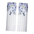 thumbnail image 1 of Cortinas transparentes con estampado de colibrí, cortinas de privacidad, accesorios decorativos versátiles de fibra de poliéster, dos paneles con ojales para dormitorio 132x213cm perfecl Cortina de ventana, 1 of 8
