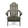 thumbnail image 5 of GDF Studio Cara Outdoor Acacia Wood Folding Adirondack Chair, Gray, 5 of 10