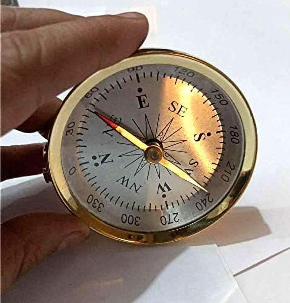 Nautical India Collectible Retro Style 3 Inch Compass Decorative Gift Best Camping Nautical Compass