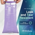 thumbnail image 3 of FifthPulse Emesis Bags - Disposable Medical Grade, Leak Resistant, Portable and Individually Wrapped (1000ml) - 20-Pack - Lavender, 3 of 5