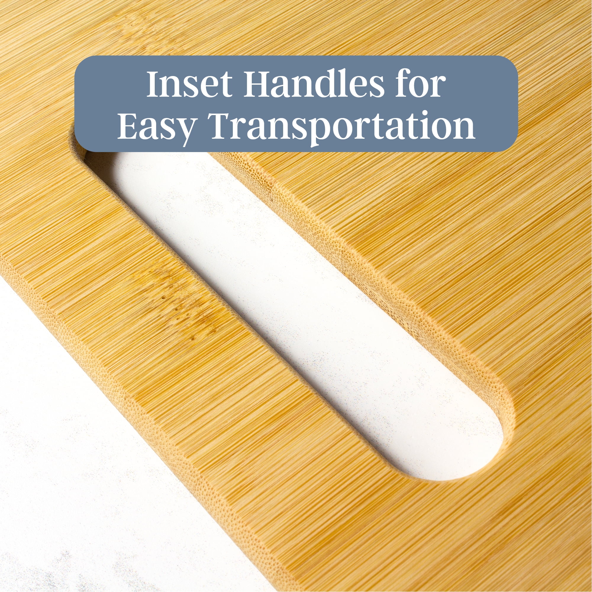Totally Bamboo 3-Piece Cutting Board Set; 3 Assorted Sizes of Bamboo Wood Cutting Boards for Kitchen