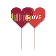 thumbnail image 1 of SriLanka bandera del pais nombre Palillos de dientes bandera etiqueta de amor selección de pastelitos, 1 of 4