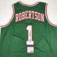 thumbnail image 2 of Autographed/Signed Oscar Robertson Milwaukee Green Basketball Jersey PSA/DNA COA, 2 of 4
