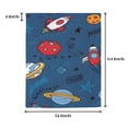 thumbnail image 2 of Space Rocket - Large Window Curtains - Blackout Drapes 52x63, 2 of 4