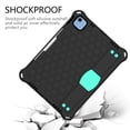 thumbnail image 5 of Allytechgroup Shockproof Case for Apple iPad Air 11 Inch M3 M2 2025 2024, Heavy Duty Protection Stand Hand Strap Shoulder Strap Bumper Rugged Kids Friendly Case Cover for iPad Air 11 Inch,Black+Mint, 5 of 5