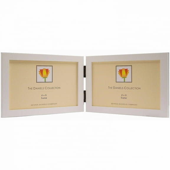 The Original DANIELS W41  GALLERY WOODS  u hinged horizontal  u  white-stained wood by Dennis Daniels - 4x6