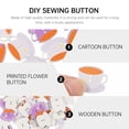thumbnail image 4 of 2-Hole Wood Buttons Flatback for Crafts, Sewing, Scrapbooking, and Handmade Projects, 4 of 6