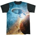 thumbnail image 1 of Star Trek Men's  Final Frontier Sublimation T-shirt White, 1 of 4