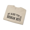 thumbnail image 3 of Bosnian Boys Sweatshirt Gifts Crew Neck Shirt Long Sleeve Unisex, 3 of 3