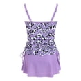 thumbnail image 5 of zaveiop Blouson Tankini Swimsuits for Women 2026 Modest Tummy Coverage Bathing Suits with Skirt and Built-in Shorts (Purple, S), 5 of 8
