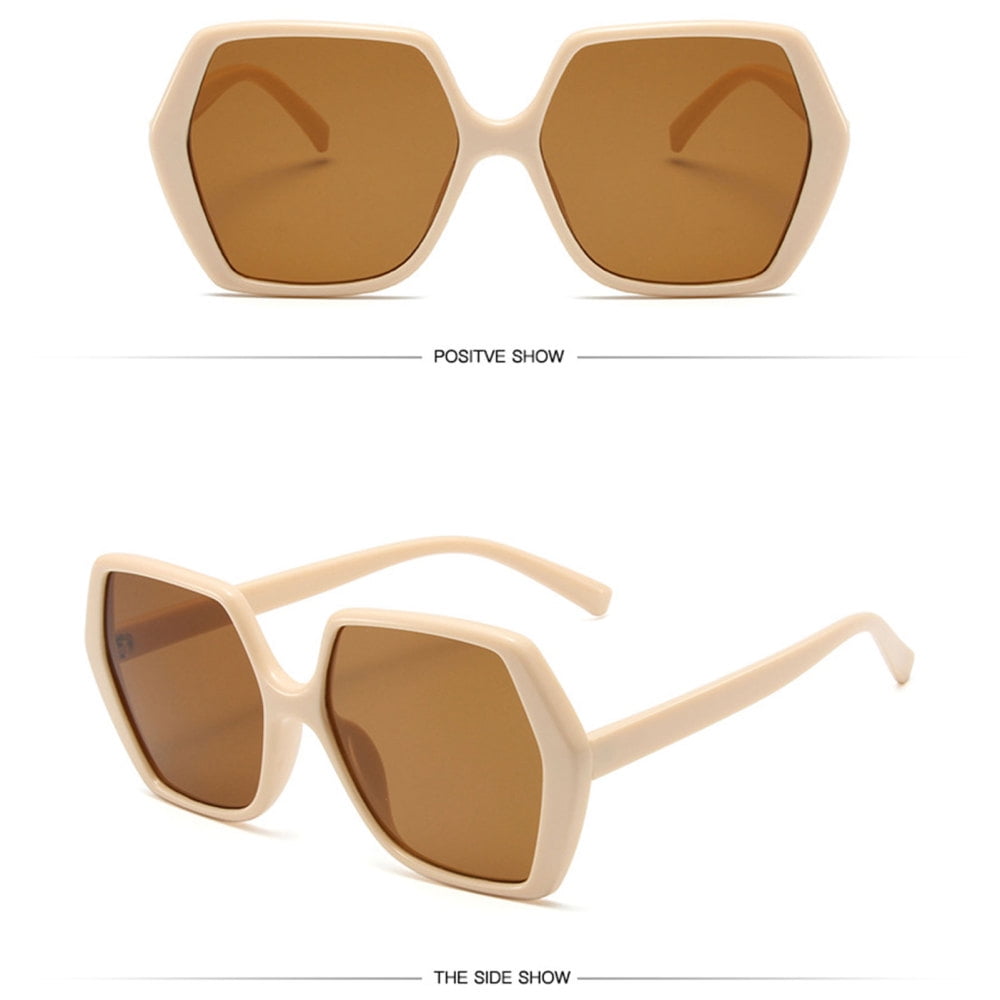 Larg Sun Protection Sunglasses Candy Color Frame UV Protection