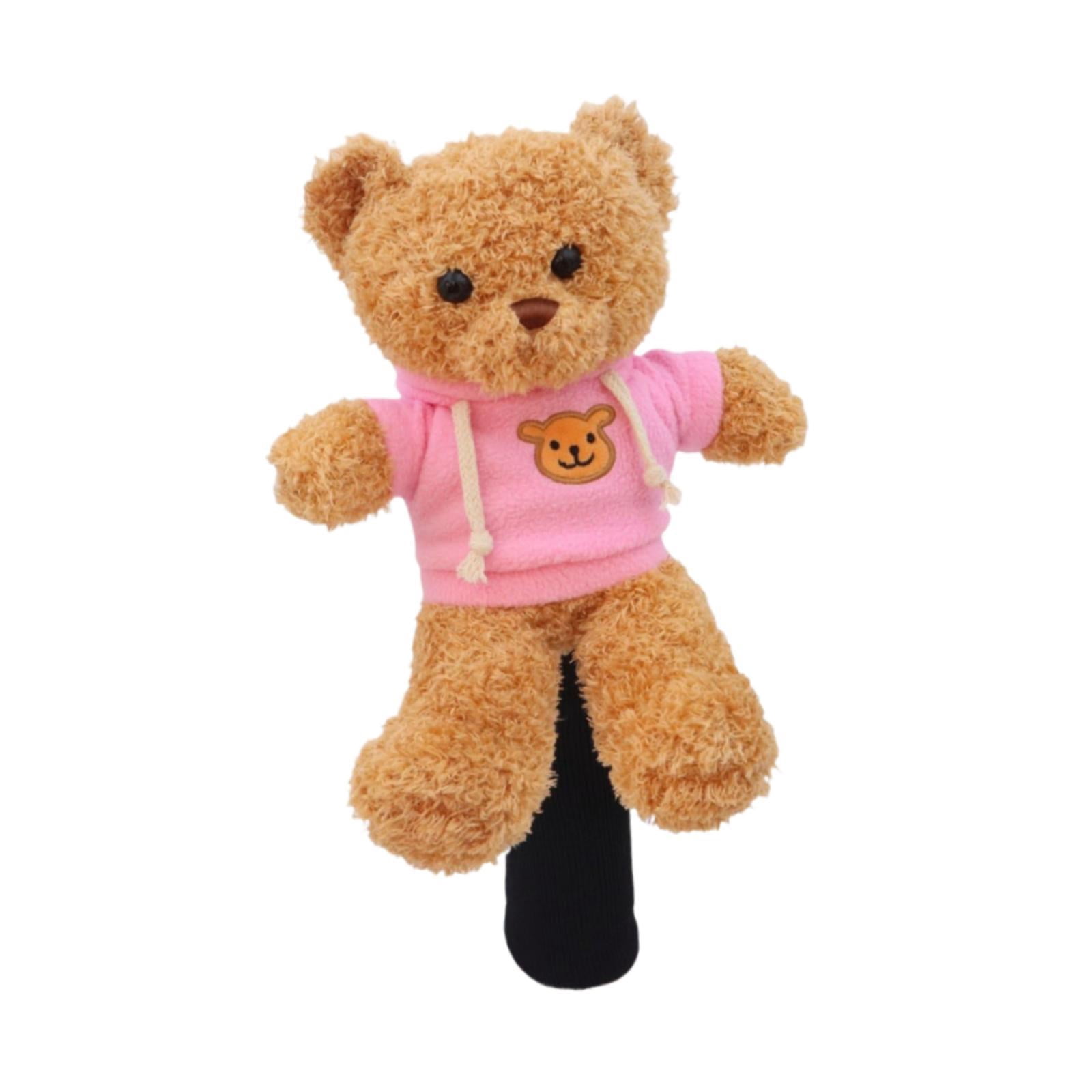 funtasica Golf Driver Headcover Bear Plush Animal Protector Novelty Wood Club Cover Replacement Soft Material Stable Fit Suitable for Men Women Gift Home Decora B