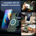 thumbnail image 5 of 2-in-1 Entronix Bundle for Galaxy S24, Magnetic Heavy Duty Frosted Case 1 Screen Protector, Green, 5 of 8