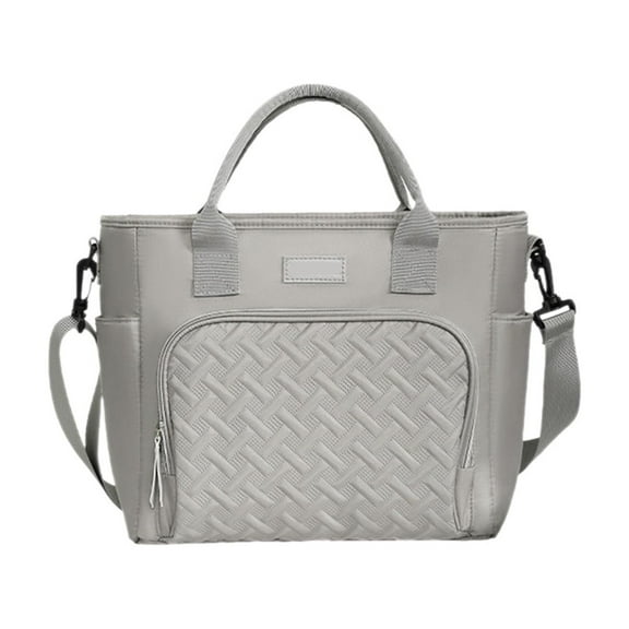 Leakproof Portable Cooler Tote, Removable Shoulder Strap Insulated Box Bag for School, Work, Travel, Picnic, 12x5x11in