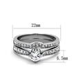 thumbnail image 2 of .75 Ct Cubic Zirconia Stainless Steel 316 Wedding Ring Set Women's Size 7, 2 of 6