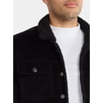 thumbnail image 4 of George Men's and Big Men's High Pile Denim Trucker Jacket, Size S-3XL, 4 of 5