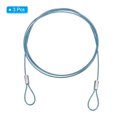 thumbnail image 3 of Uxcell 3.3Ft Safety Cable Lock Steel Stage Lighting Security Wire Rope, Blue 3 Pack, 3 of 6