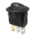 thumbnail image 1 of 23Mm On Off Rocker Switch Round 12V Red Led Fog Light Lamp Symbol Car Van Truck, 1 of 7