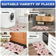 thumbnail image 6 of DragonBtu Kitchen Mat Cushioned Anti Fatigue Rug Skull Skeleton Hand Rose Pink 15.7"x29.5" Waterproof, Non Slip, Comfort Desk/Floor Mats for House Sink, 6 of 6