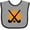 Heather and Black, variant on Inktastic Field Hockey Player Team Coach Boys or Girls Baby Bib
