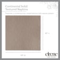 thumbnail image 4 of Elrene Home Fashions Continental Solid Texture - Servilletas De Comedor De Tela Resistente Al Agua Y A Las Manchas, Juego De 4, 17 X 17 Pulgadas, Color Topo, 4 of 5