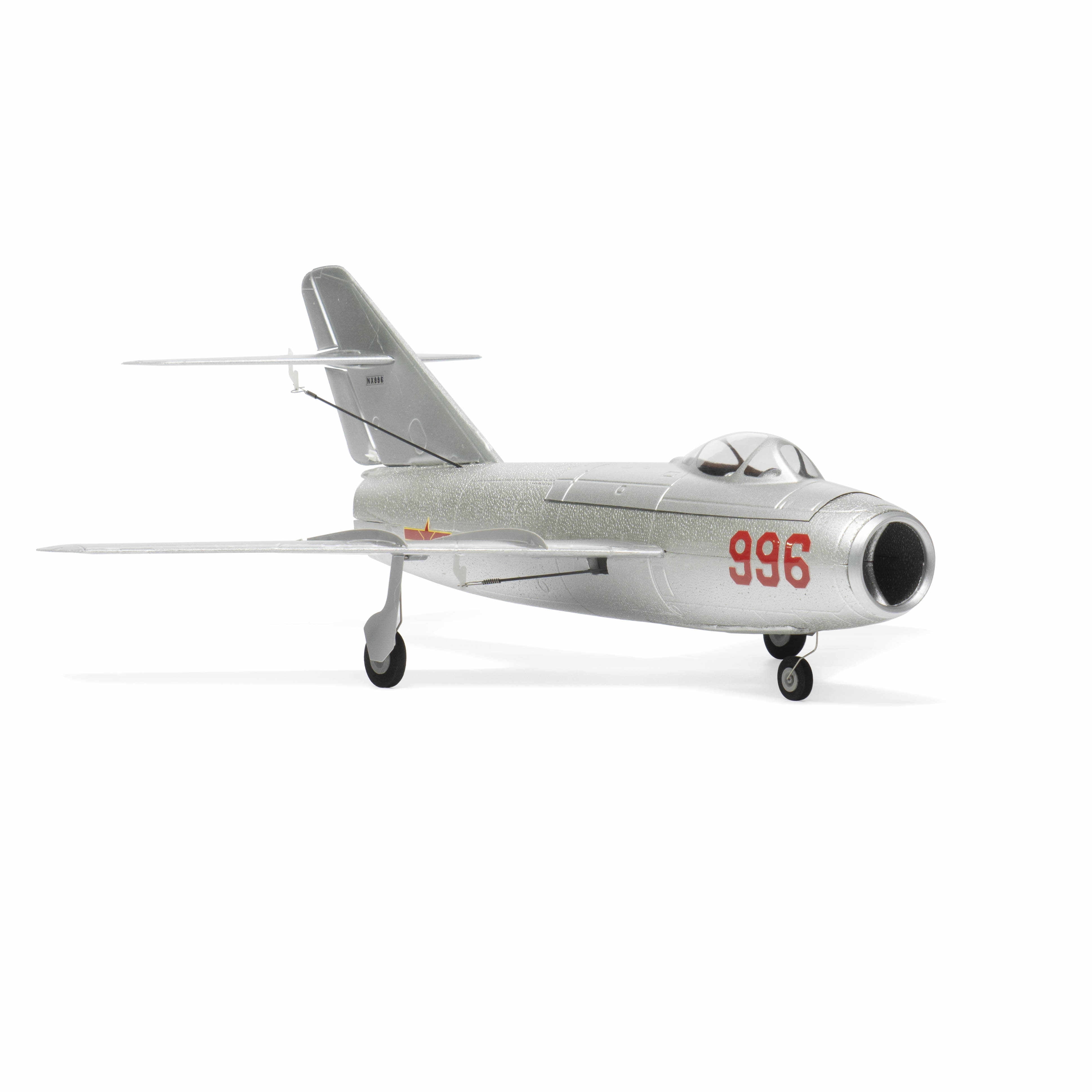 MinimumRC MiG-15 RC Plane, 30mm 4CH Brushless Motor Ducted Fan Jet RC Aircraft with 2S Gyro Stabilized for Hobbyists