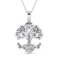 thumbnail image 2 of Bling Jewelry Womens Celtic Matriarch Family Tree of Life Pendant Necklace in Sterling Silver, 2 of 5