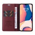 thumbnail image 3 of Wallet Case for iPhone 14 Pro Max, Business Style PU Leather Magnetic Adsorption Flip Folio Cover with Kickstand Card Slots Cash Holder Soft Silicone Shockproof Protective Case,Winered, 3 of 8