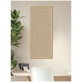 thumbnail image 3 of Kate and Laurel Framed Fabric Pinboard 18 x 42, Beige Lattice Pattern Printed Linen Classic Bulletin Board for Use as a Vision Board or Wall Organization, Florence Gold Frame, 3 of 8