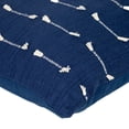 thumbnail image 4 of Elegant Dark Blue Cotton Pillow for Sofa from Parkland Collection (18” x 18”), 4 of 6