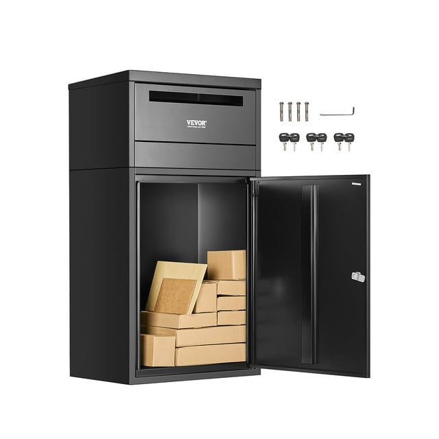 VEVOR Package Delivery Boxes for Outside 35.8 in Anti-Theft Lockable Parcel Drop Box
