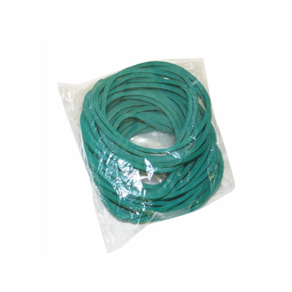 Green rubber bands, latexfree, 25 each